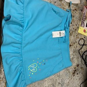 Size 10, girls, skirt, turquoise